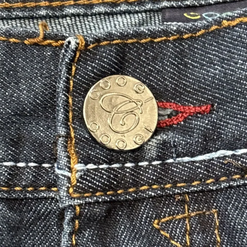 Coogi Australia Jeans Mens 40X34 Measures 40X33 Embroidered Baggy Skater Grunge‎